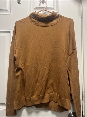 Treasure & Bond Men's Camel Brown Turtleneck Sweater